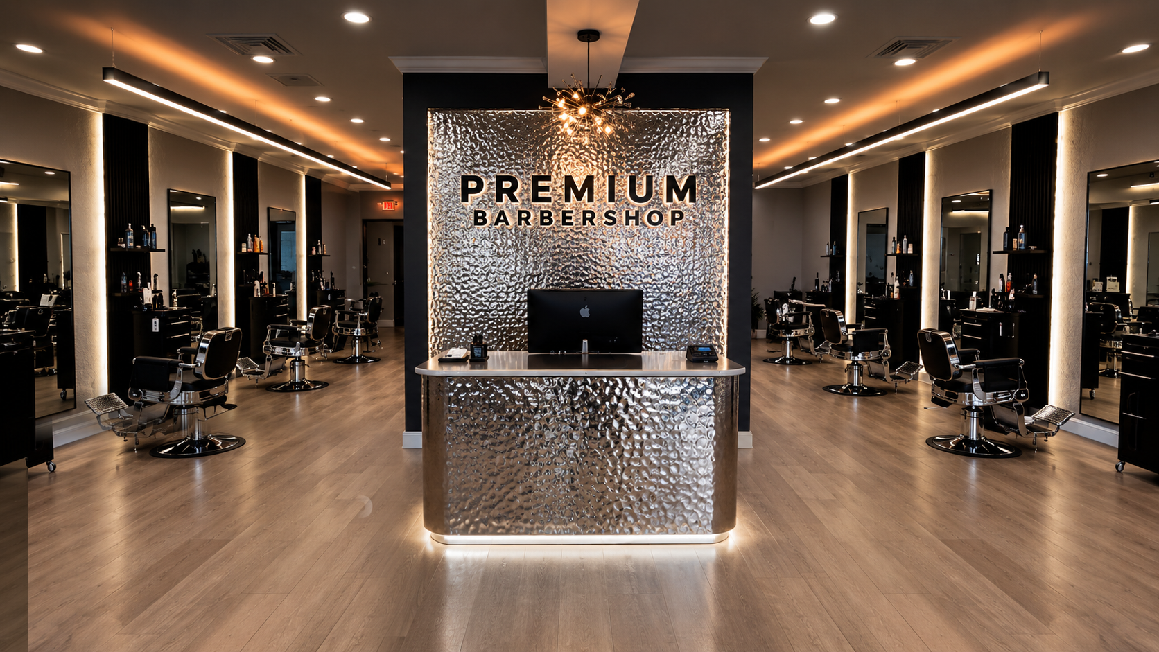 Premium Barbershop interior